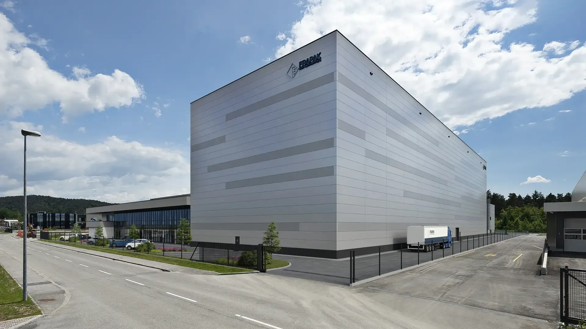 3d vizualizacija industrijskega, proizvodno skladiščnega objekta