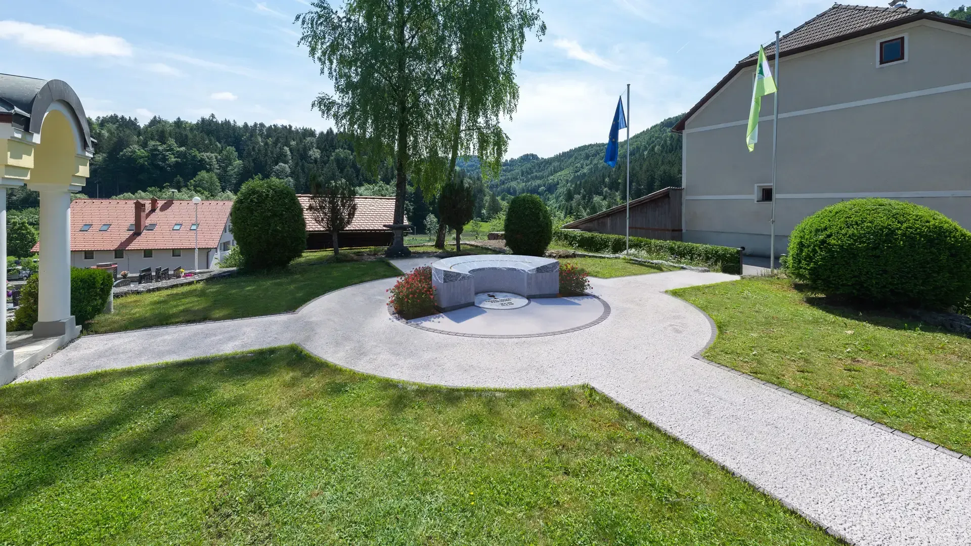 3d vizualizacija ureditve spominskega parka